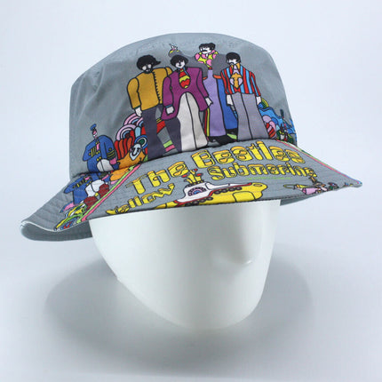 The Beatles Unisex Cotton Bucket Hat Yellow Submarine Gray L/XL