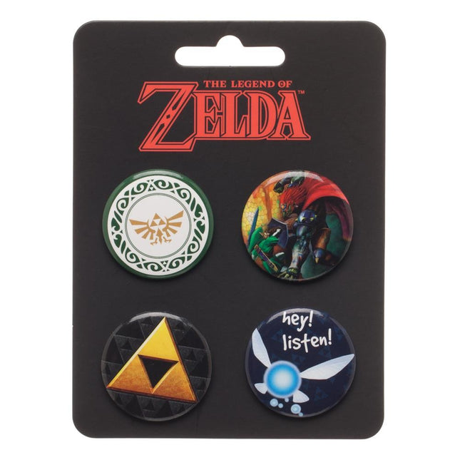 Legend of Zelda Button Iconic Mini Pin Badge Set