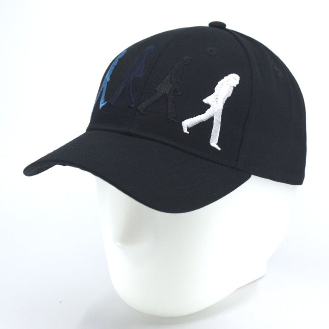 The Beatles Abbey Road Figures Unisex Cotton Adjustable Baseball Cap Black
