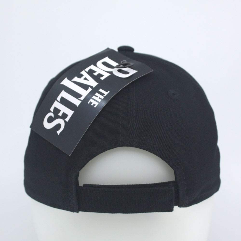 Beatles Abbey Road Hat - Black Adjustable Baseball Cap With Embroidered Silhouettes