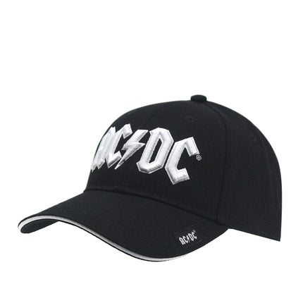 AC/DC Unisex Cotton Baseball Cap White Logo