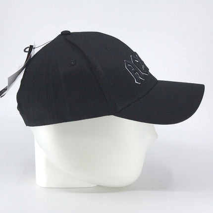 AC/DC Black Logo Unisex Embroidered Cotton Adjustable Baseball Cap Black