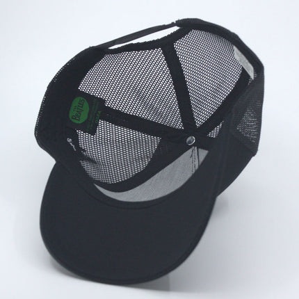 The Beatles Mesh Back Baseball Cap – Drop T Logo & Apple (Black)