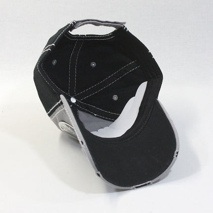 Washed Cotton distressed Heavy Stitching Adjustable Dad Hat Baseball Cap
