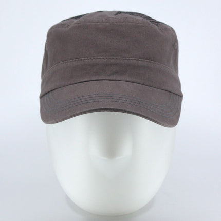 Embroidered Star Cotton Adjustable Military Army Cadet Cap