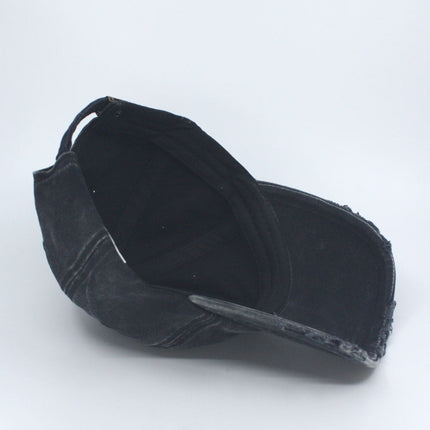 Dirty Washed Cotton Twill Distressed Visor Unstructured Adjustable Baseball Cap