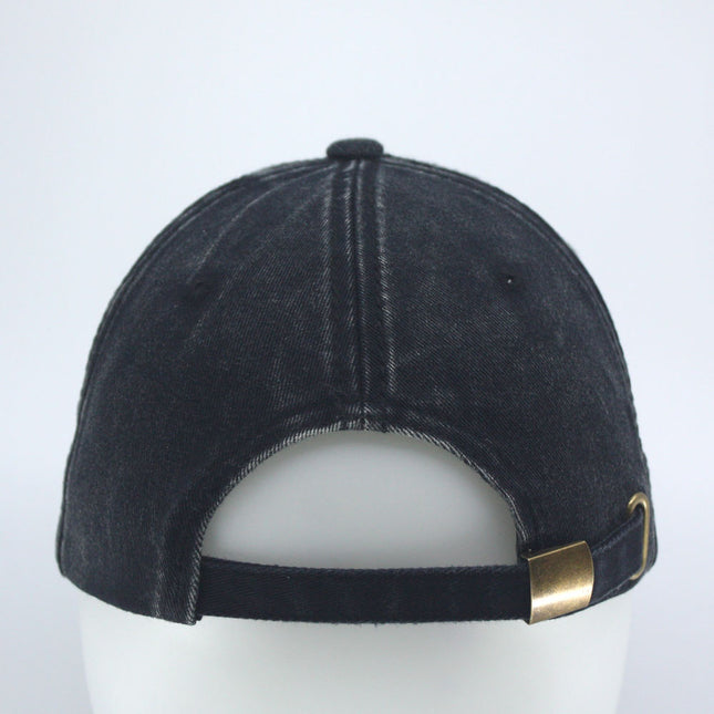 Dirty Washed Cotton Twill Distressed Visor Unstructured Adjustable Baseball Cap