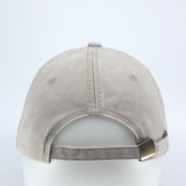 Dirty Washed Cotton Twill Distressed Visor Unstructured Adjustable Baseball Cap