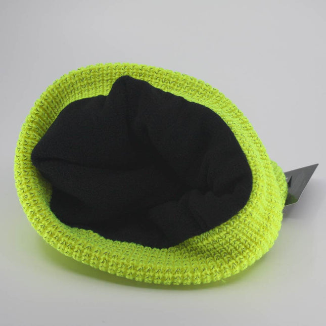 Dickies Hi Visibility Orange Yellow Reflective Yarn Cuff Beanie