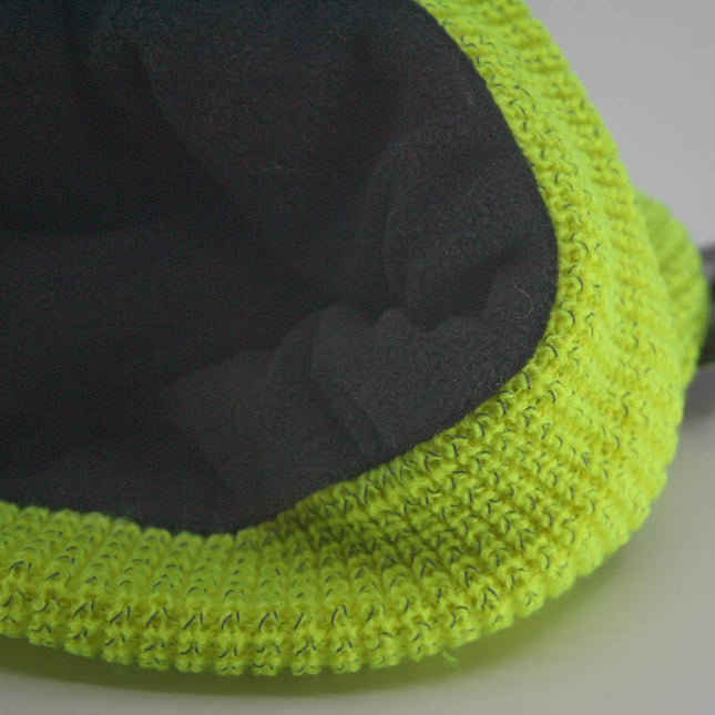 Dickies Hi Visibility Orange Yellow Reflective Yarn Cuff Beanie
