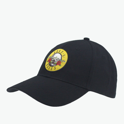 Guns N' Roses Unisex Cotton Adjustable Baseball Cap Circle/Back Logo Black