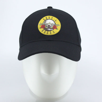 Guns N' Roses Unisex Cotton Adjustable Baseball Cap Circle/Back Logo Black