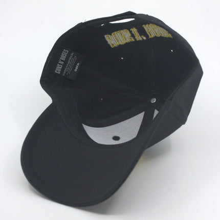 Guns N' Roses Unisex Cotton Adjustable Baseball Cap Circle/Back Logo Black