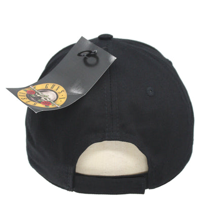 Guns N' Roses Unisex Cotton Adjustable Baseball Cap Red Circle Logo Black