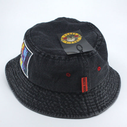 Guns N' Roses Use Your Illusion Unisex Cotton Bucket Hat Denim Black L/XL