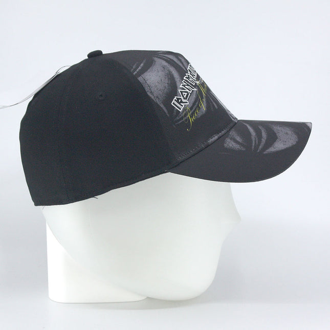 Iron Maiden Unisex Cotton Adjustable Baseball Cap Piece of Mind Greyscale Black