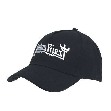 Judas Priest Unisex Adjustable Baseball Cap – Sonic Silver Logo (Black)