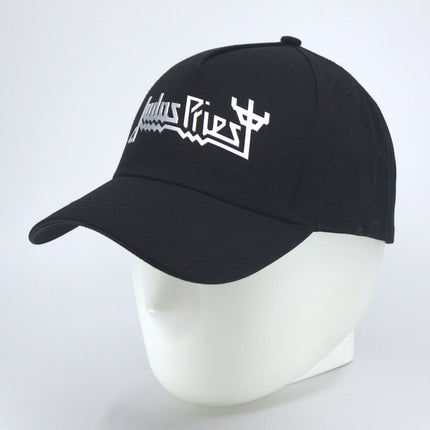 Judas Priest Unisex Adjustable Baseball Cap – Sonic Silver Logo (Black)