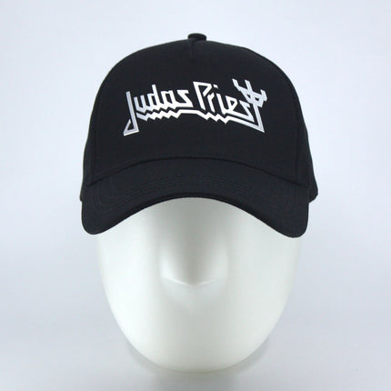 Judas Priest Unisex Adjustable Baseball Cap – Sonic Silver Logo (Black)