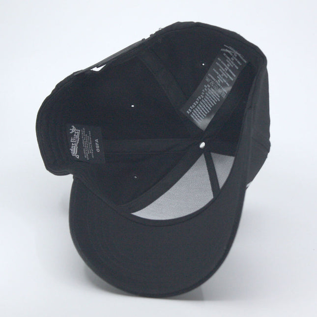 Judas Priest Unisex Adjustable Baseball Cap Sonic Silver Logo (Black)