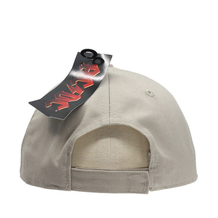 AC/DC Red Logo Unisex Cotton Adjustable Baseball Cap Sand