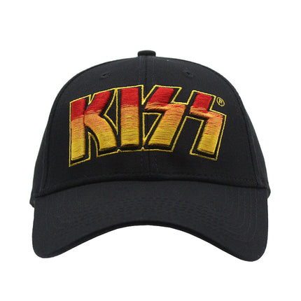 KISS Unisex Cotton Adjustable Baseball Cap Classic Logo Black