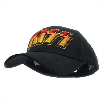 KISS Unisex Cotton Adjustable Baseball Cap Classic Logo Black