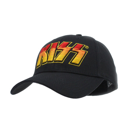 KISS Unisex Cotton Adjustable Baseball Cap Classic Logo Black