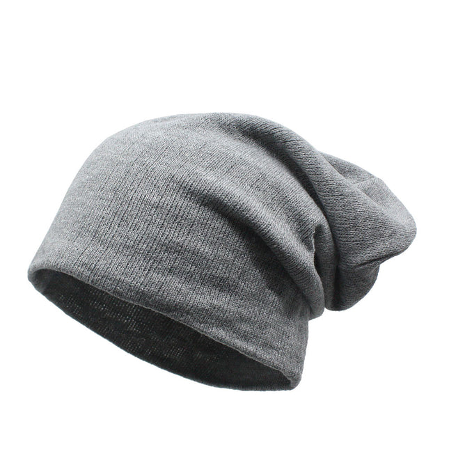 Soft Slouch Loose Fit Comfort Knit Heather Solids Beanie 11 3/4"