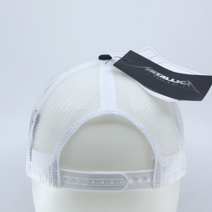 Metallica Justice Mono Unisex Cotton Mesh Back Baseball Cap Black & White