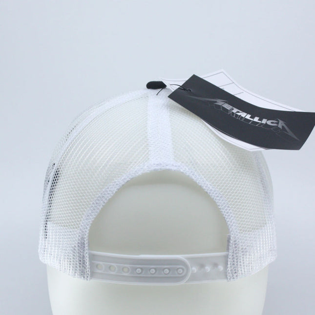Metallica Justice Mono Unisex Cotton Mesh Back Baseball Cap Black & White