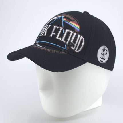 Pink Floyd Dark Side of the Moon Album Distressed Unisex Cotton Adjustable Baseball Cap Black