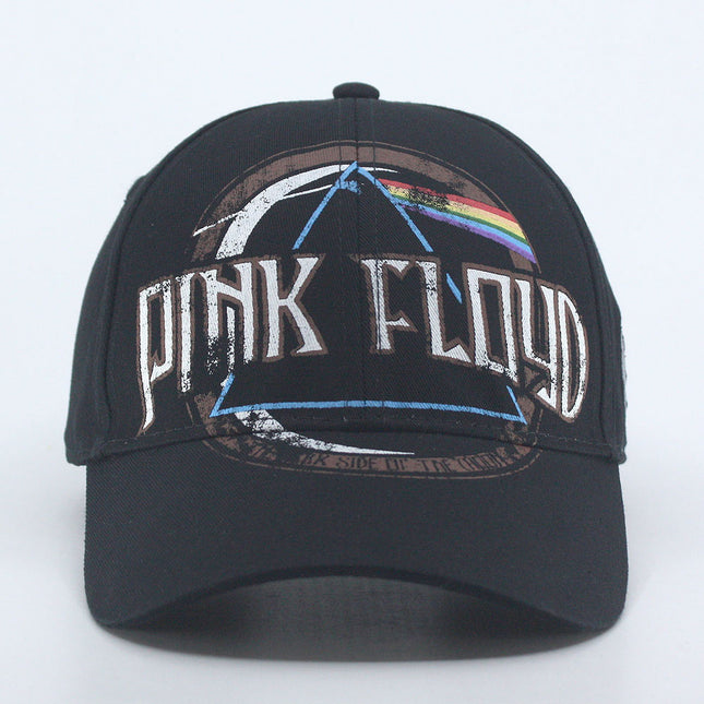 Pink Floyd Dark Side of the Moon Album Distressed Unisex Cotton Adjustable Baseball Cap Black