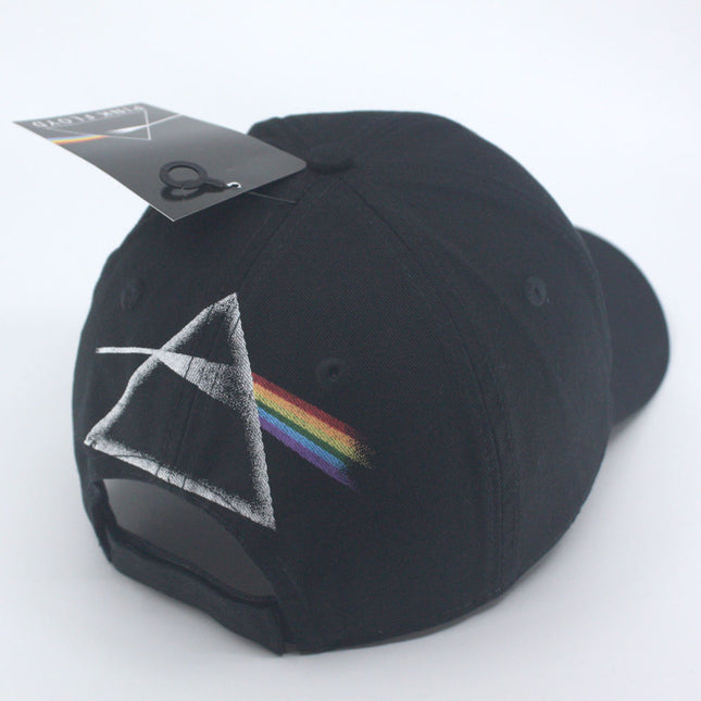 Pink Floyd Dark Side of the Moon Album Distressed Unisex Cotton Adjustable Baseball Cap Black