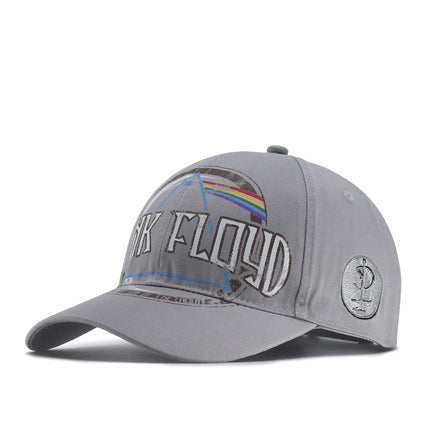 Pink Floyd Dark Side of the Moon Album Distressed Unisex Cotton Adjustable Baseball Cap Grey