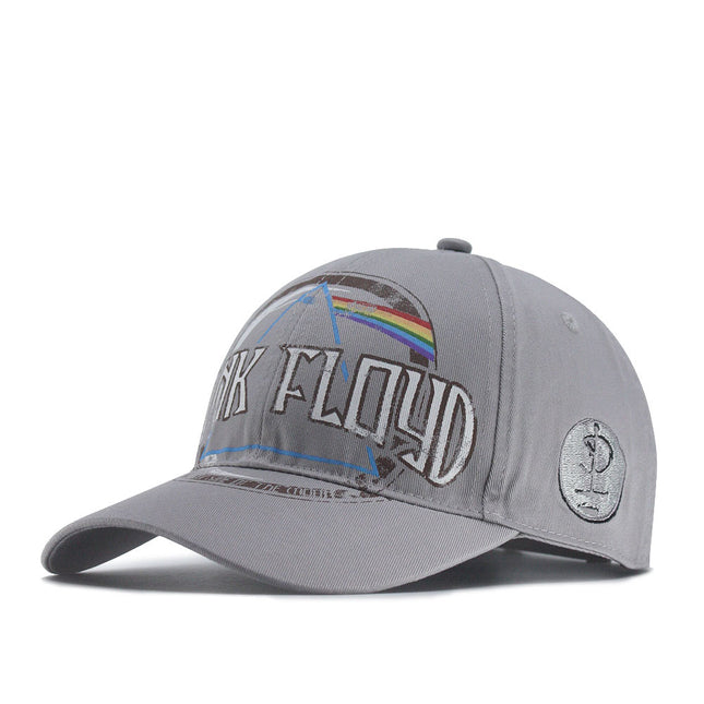 Pink Floyd Dark Side of the Moon Album Distressed Unisex Cotton Adjustable Baseball Cap Grey