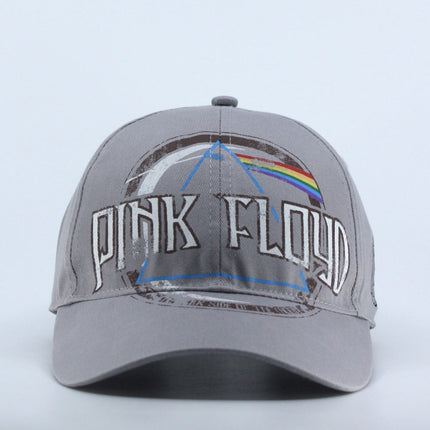 Pink Floyd Dark Side of the Moon Album Distressed Unisex Cotton Adjustable Baseball Cap Grey