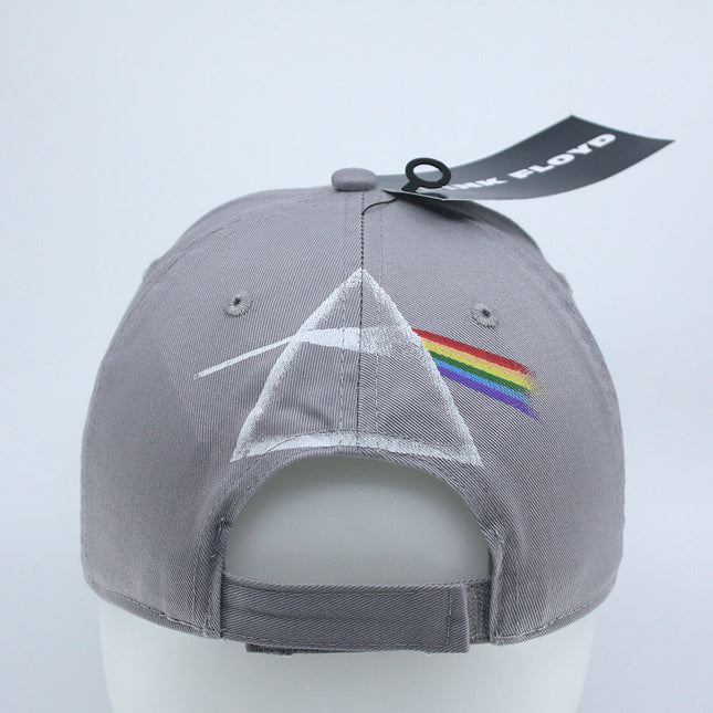 Pink Floyd Dark Side of the Moon Album Distressed Unisex Cotton Adjustable Baseball Cap Grey