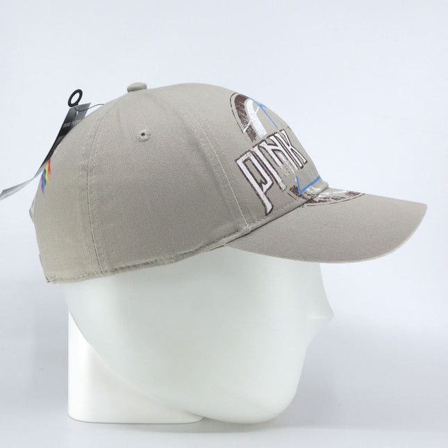 Pink Floyd Dark Side of the Moon Album Distressed Unisex Cotton Adjustable Baseball Cap Sand