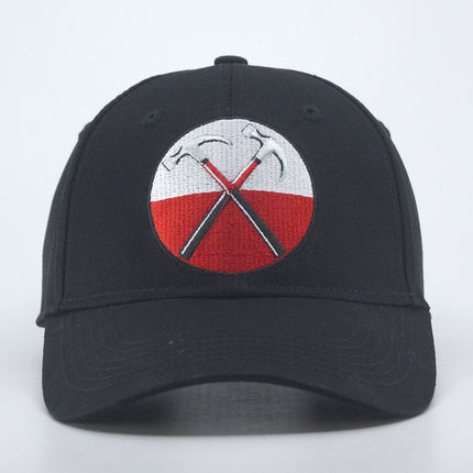 Pink Floyd The Wall Hammers Logo Unisex Cotton Adjustable Baseball Cap Black