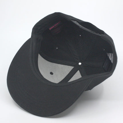 Pink Floyd Dark Side of the Moon White Border Unisex Cotton Adjustable Snapback Baseball Cap Black