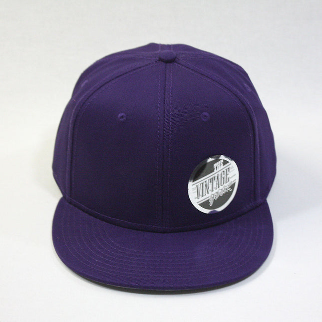 Premium Plain Cotton Twill Adjustable Flat Bill Snapback Hats Baseball Caps