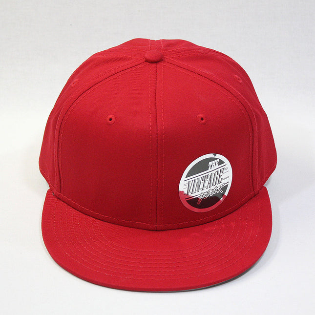 Premium Plain Cotton Twill Adjustable Flat Bill Snapback Hats Baseball Caps