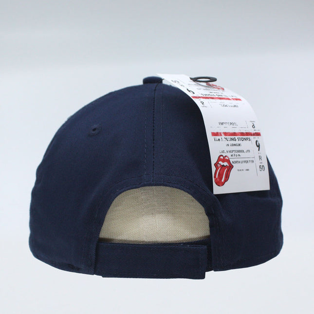 The Rolling Stones Classic Tongue Unisex Cotton Baseball Cap Navy Blue