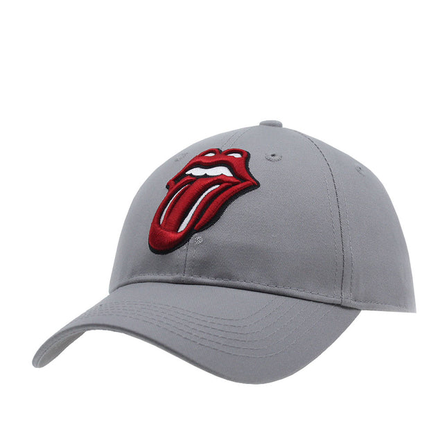 The Rolling Stones Classic Tongue Unisex Cotton Baseball Cap Grey
