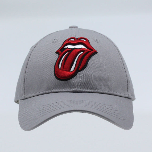 The Rolling Stones Classic Tongue Unisex Cotton Baseball Cap Grey