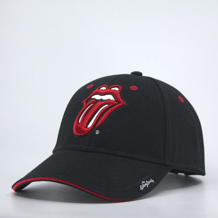 The Rolling Stones Classic Tongue Unisex Cotton Baseball Cap Black