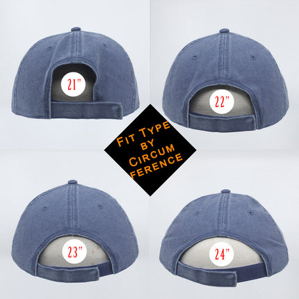 Snow Washed Cotton Twill Low Profile Adjustable Baseball Cap