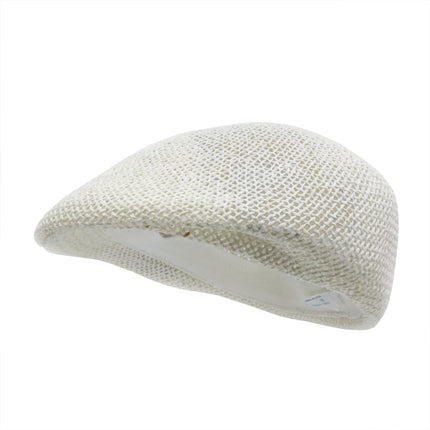 Straw Ivy Newsboy Mesh Summer Cap Cabbie Flat Gatsby Driving Golf Beret Cap
