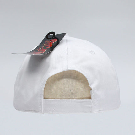 AC/DC Red Logo Unisex Cotton Adjustable Baseball Cap White